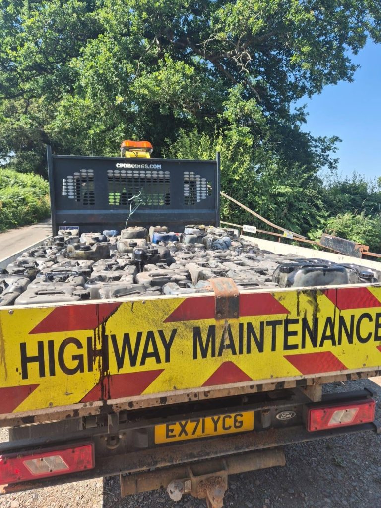 Coventry council had to grit a road in 27C heat after flytippers dumped 100 drums of oil on it, creating a dangerous slick that shut the route completely.