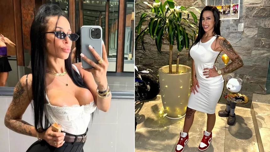 A glamorous influencer who flaunted a lavish lifestyle online has been placed under house arrest after being accused of selling pink cocaine at nightclubs in Argentina.