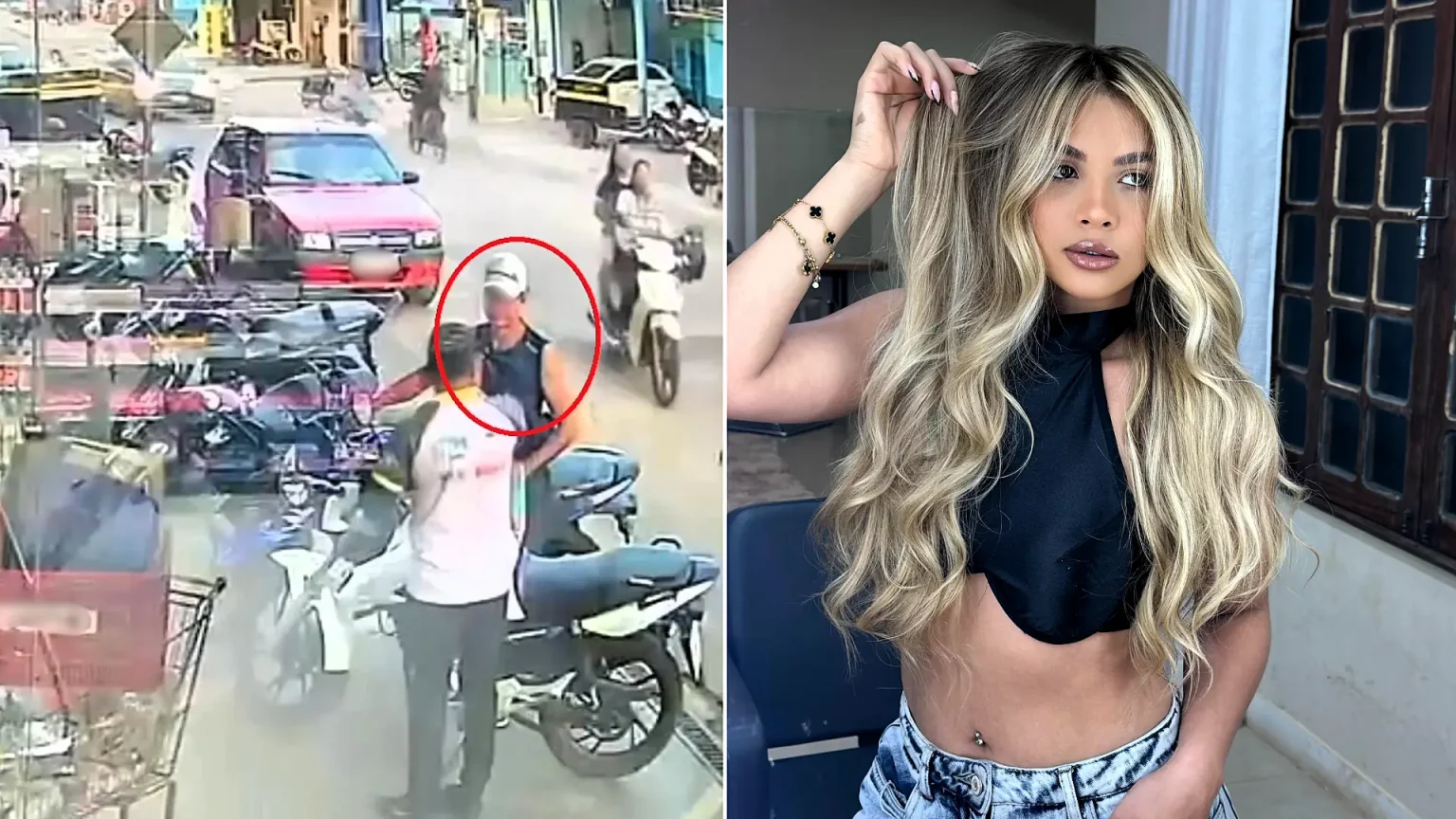 A glamorous influencer has been arrested over the killing of a retired police officer who was ambushed and shot dead near a supermarket in Brazil.
