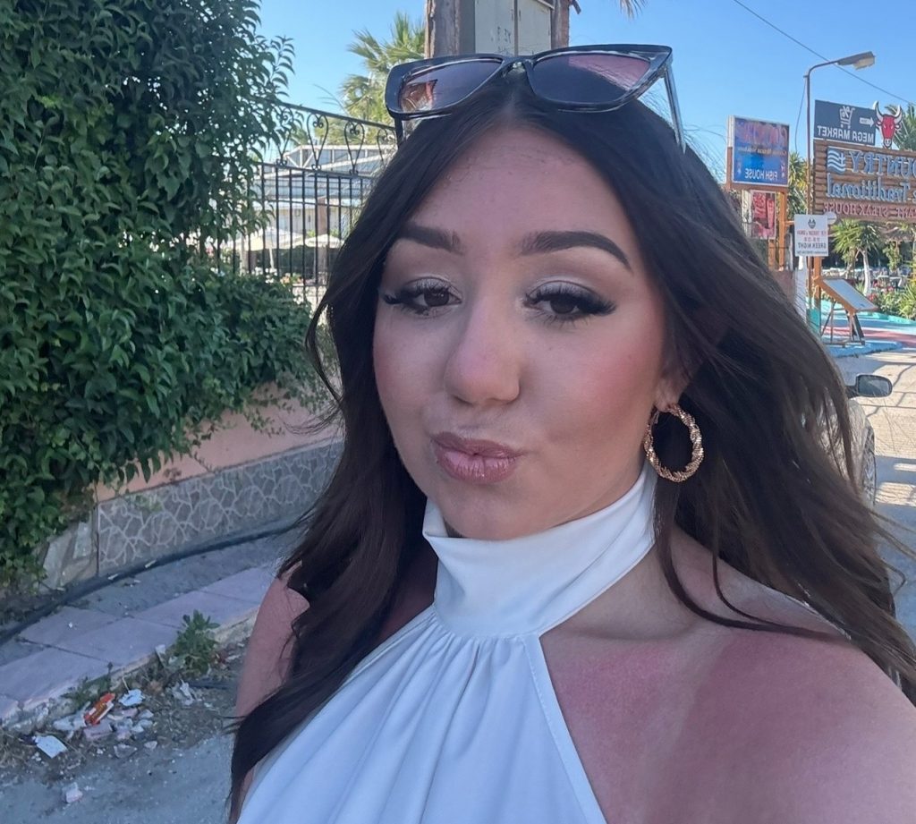 A young woman's holiday turned to horror when her "eye bags" turned out to be a mystery infection that left her hospitalised in Greece and unable to fly home for days.