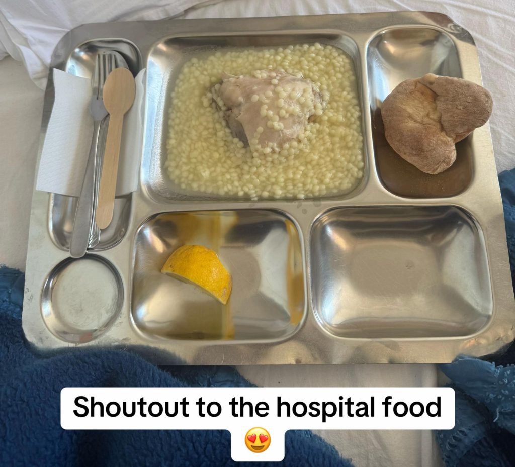A young woman's holiday turned to horror when her "eye bags" turned out to be a mystery infection that left her hospitalised in Greece and unable to fly home for days.