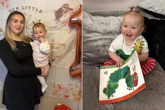 Young mum haunted by terrifying hallucinations that made her see her baby lying dead in the cot reveals how postpartum psychosis nearly cost her life - before she found help.
