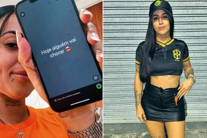 Influencer Thaís Moura, 31, died in a motorbike crash hours after posting an eerie message reading "today someone is going to cry" - she leaves behind two young children.