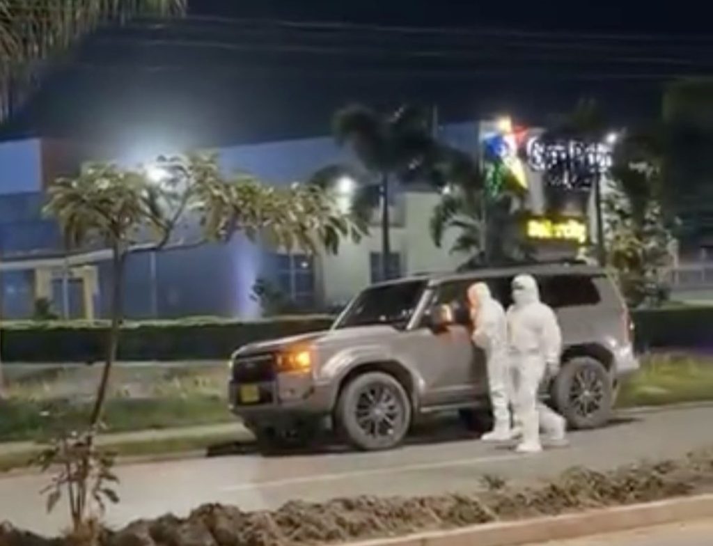 An influencer has been shot dead in her luxury SUV moments after leaving the gym in Colombia - a motorcyclist blasted her at point-blank range as she waited at red lights.