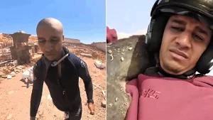 YouTuber Ayoub Benesnes jailed for eight months after filming himself skinning, cooking and eating a stray dog - the influencer claimed the sick stunt was a price protest.
