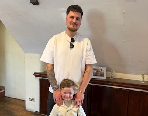 A dad who ballooned to 24 stone on free takeaways says he's had a second chance at life after losing eight stone on Mounjaro - dropping from 4XL to a large.