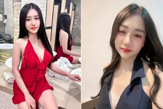 A model has been found floating in a river in Thailand by a spooked fisherman after a night out - police found white powder in her clothes as a probe was launched.