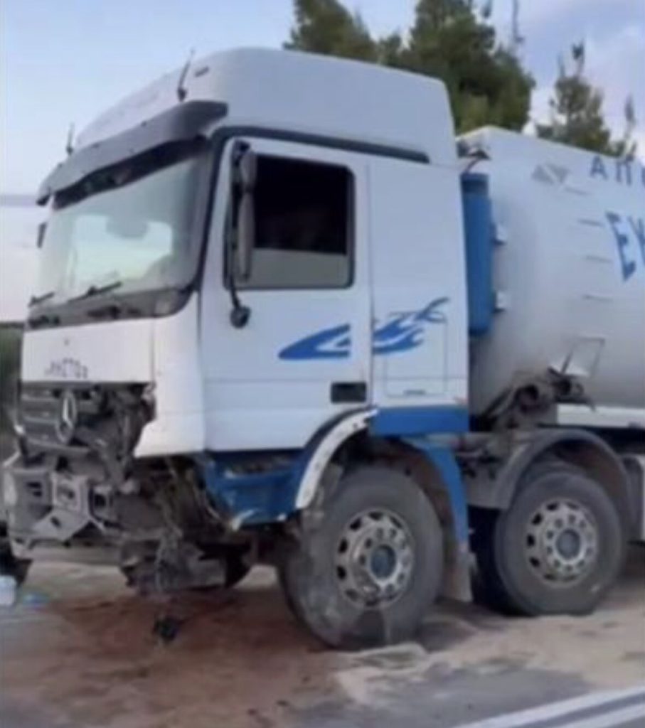 Family of four killed on dream Greek holiday after their car hit a tanker lorry head-on - only their seven-year-old daughter survived and is now fighting for her life in hospital.
