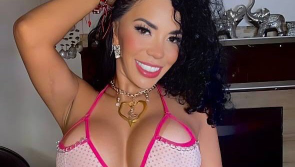 A model known as La Chocolatita has been found dead with tape sealing her lips in Peru - a man who spent the night drinking with her has been arrested as prime suspect.