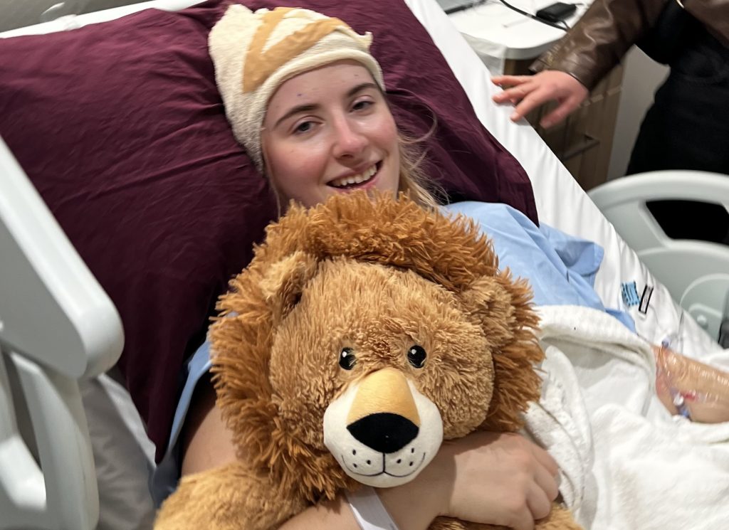 Paramedic and circus performer dismissed strange noises in her ear as stress for three years - then a scan revealed a huge 4cm brain tumour that changed her whole outlook on life.