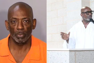 A US pastor is accused of stabbing his girlfriend's ex-boyfriend in a row over tools and a receipt before fleeing and hiding inside his church.