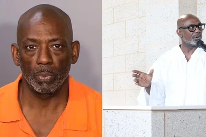 A US pastor is accused of stabbing his girlfriend's ex-boyfriend in a row over tools and a receipt before fleeing and hiding inside his church.