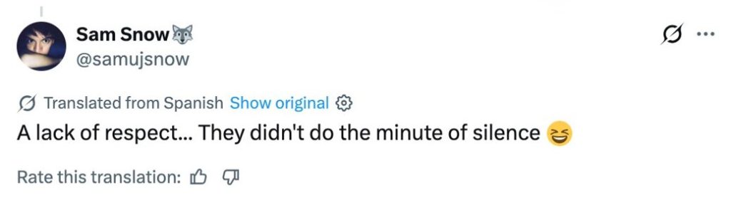Social media comment on the post of Argentine pilot has passengers erupt in cheers after joking he wants a "minute's silence" for "dead" Egypt following their dramatic World Cup defeat.