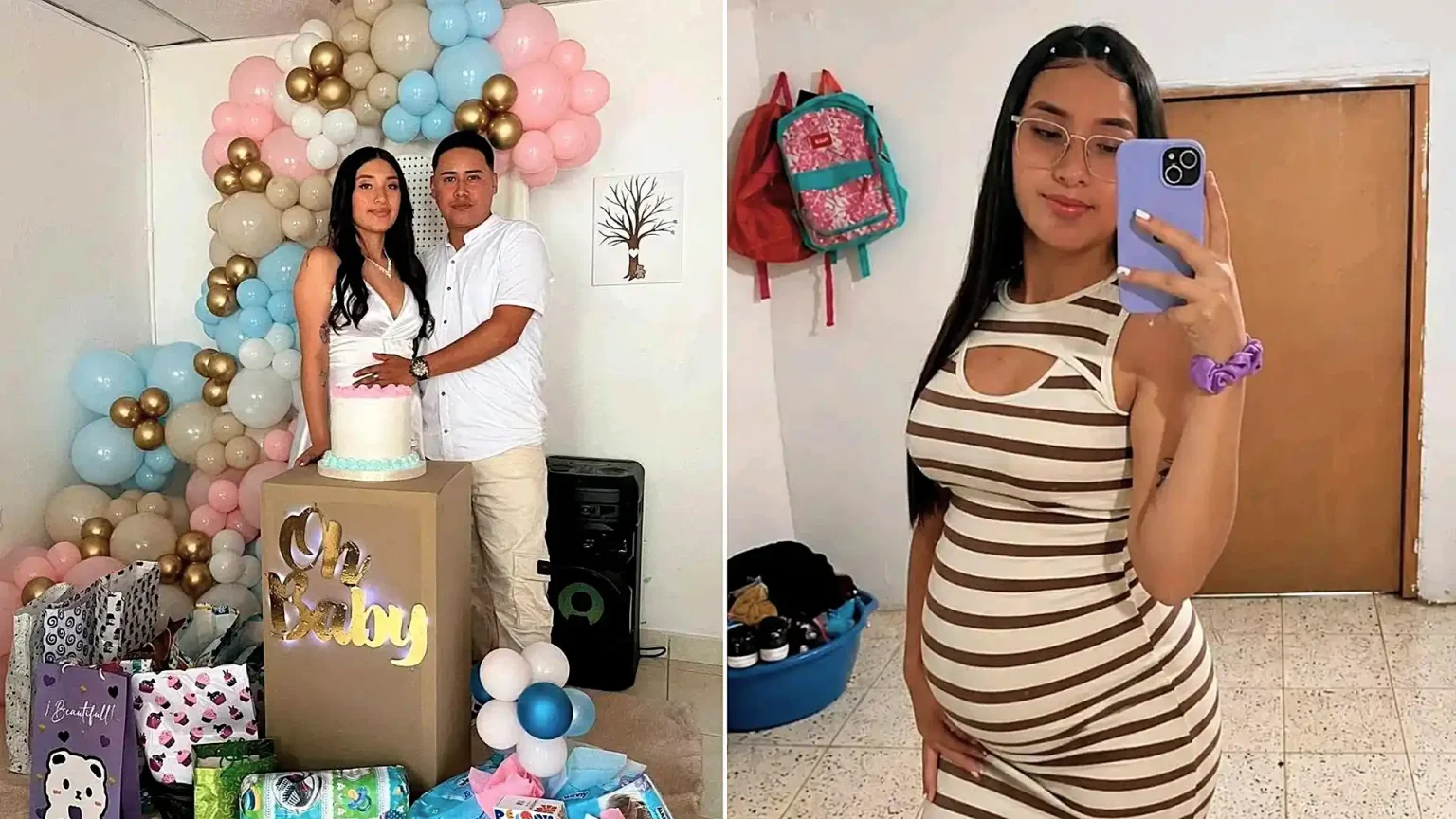A pregnant mum-to-be was stabbed and dumped on a roadside in Colombia days after a joyful gender reveal - her unborn baby girl also died in the suspected feminicide.