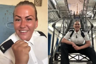 Ex-prison guard Melissa Burgoyne-Cox says HMP Oakwood beat any pub for watching England - inmates are calmer, football shirts are banned and hooch is nearly impossible to brew.