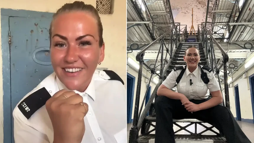 Ex-prison guard Melissa Burgoyne-Cox says HMP Oakwood beat any pub for watching England - inmates are calmer, football shirts are banned and hooch is nearly impossible to brew.