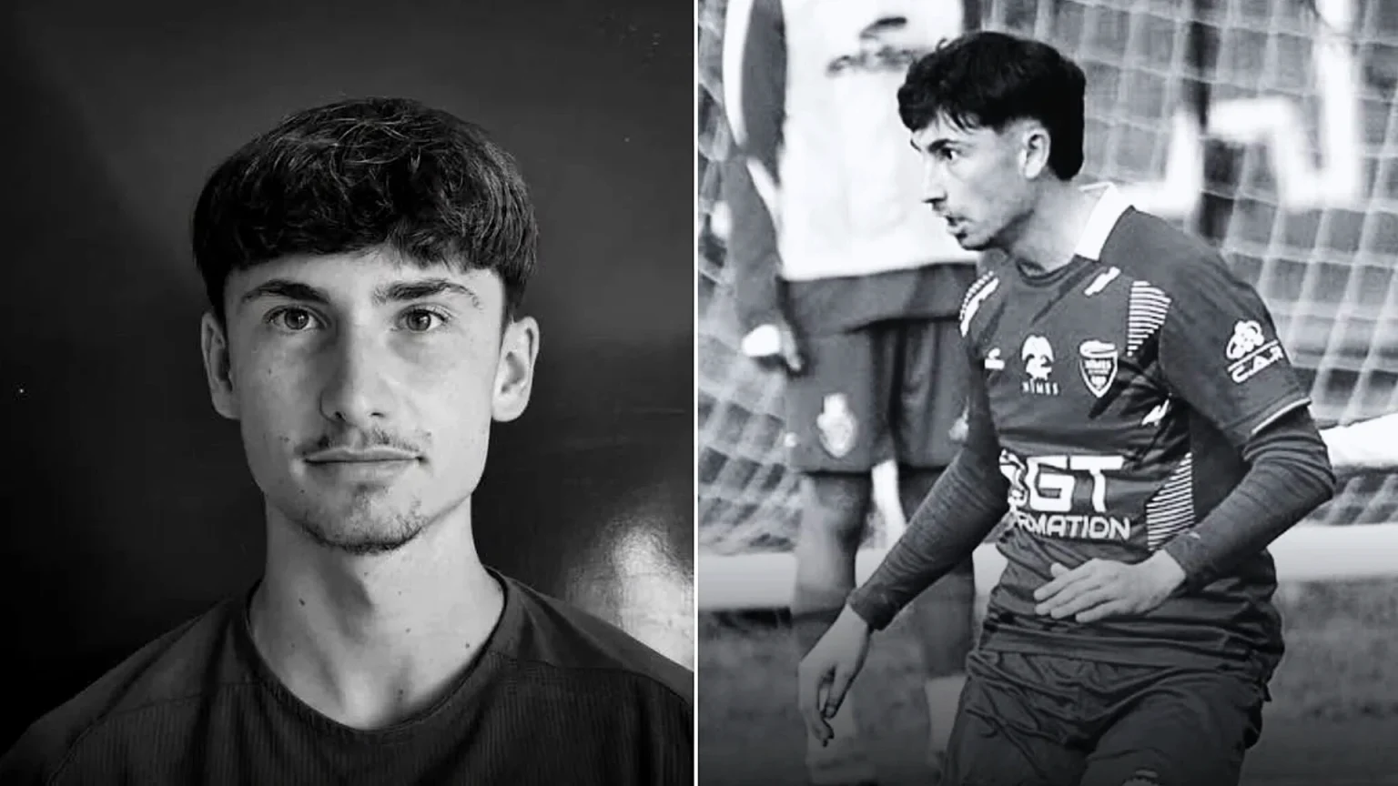 19-year-old Nîmes captain Teva Rodriguez has died after a head-on collision with a van near the French city - the club has turned its website crest black in tribute.