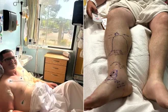 A dad bitten twice by a rattlesnake needed 54 vials of anti-venom to survive - now his family face a staggering $1.3million hospital bill after the ordeal.