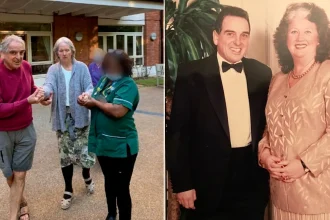 Devoted husband, 73, moves into his wife's care home after her dementia diagnosis, refusing to leave her alone for the nine years until her death.