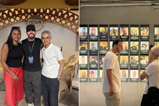 Sadiq Khan visited London's Nova Music Festival massacre exhibition after facing criticism for being a "no show" - and urged everyone to see it for themselves.