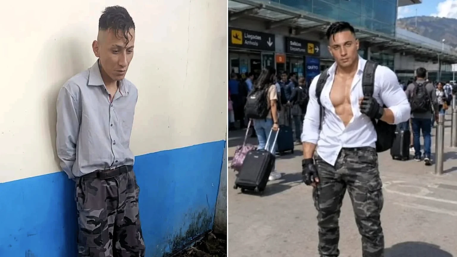 Man arrested in Ecuador for using an AI filter to catfish women as a hunky cop named Shaggy - piling on layers of clothes to bulk up his slim frame when police caught him.