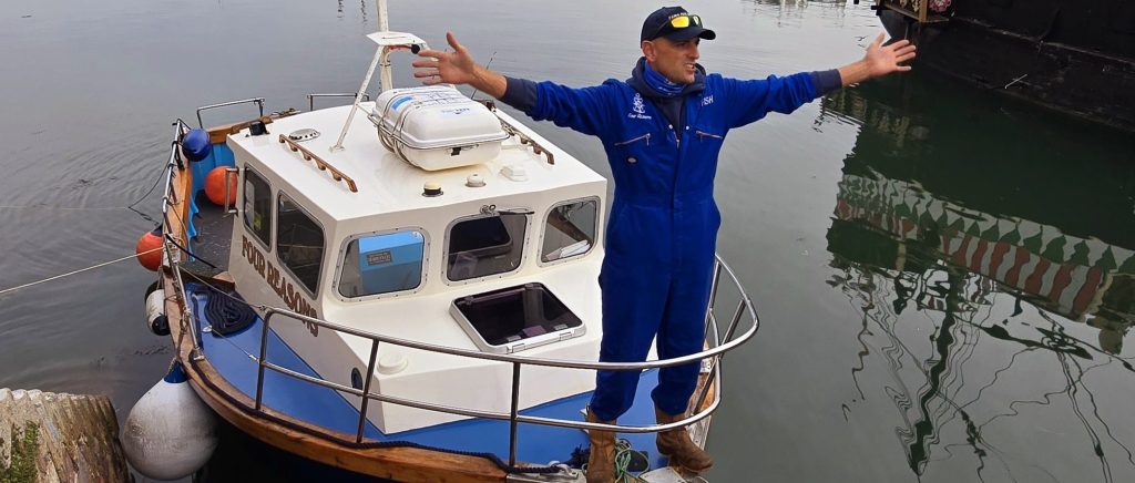 A boat skipper was stunned after hauling in a floating bin bag off the coast of Devon - only to find it stuffed full of cannabis leaves, which he handed to police.