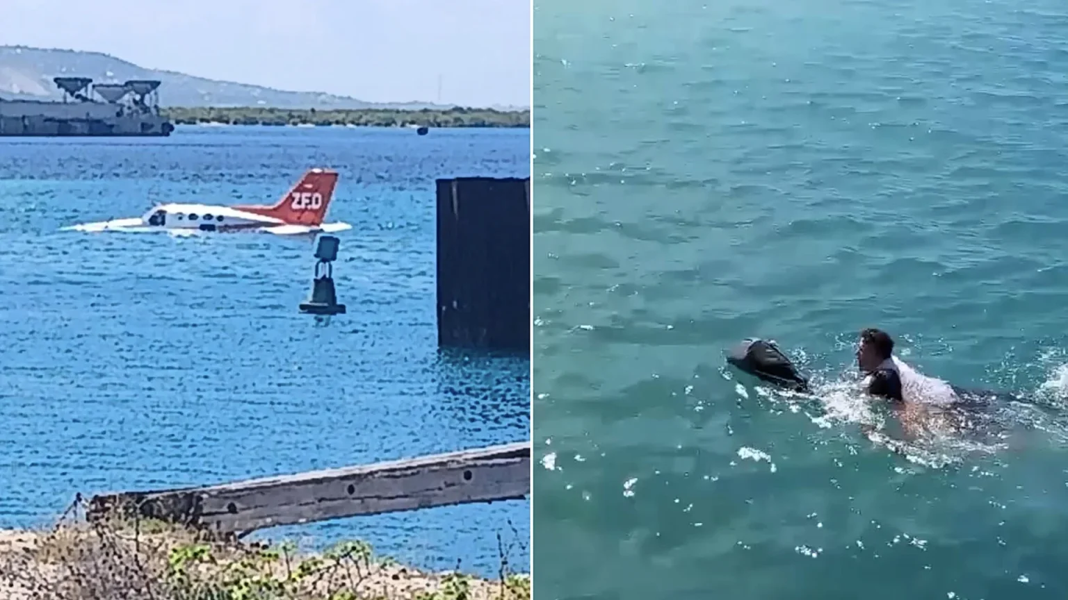 A ZED Airlines Cessna ditched in the sea off Haiti - the pilot and two passengers had to swim to shore, with the airline crediting quick action for avoiding tragedy.