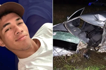 Teen footballer Jeremías Lucas Correa, 18, died after a motorbike crashed into a car in Argentina, leaving another rider injured as police investigate the fatal collision.