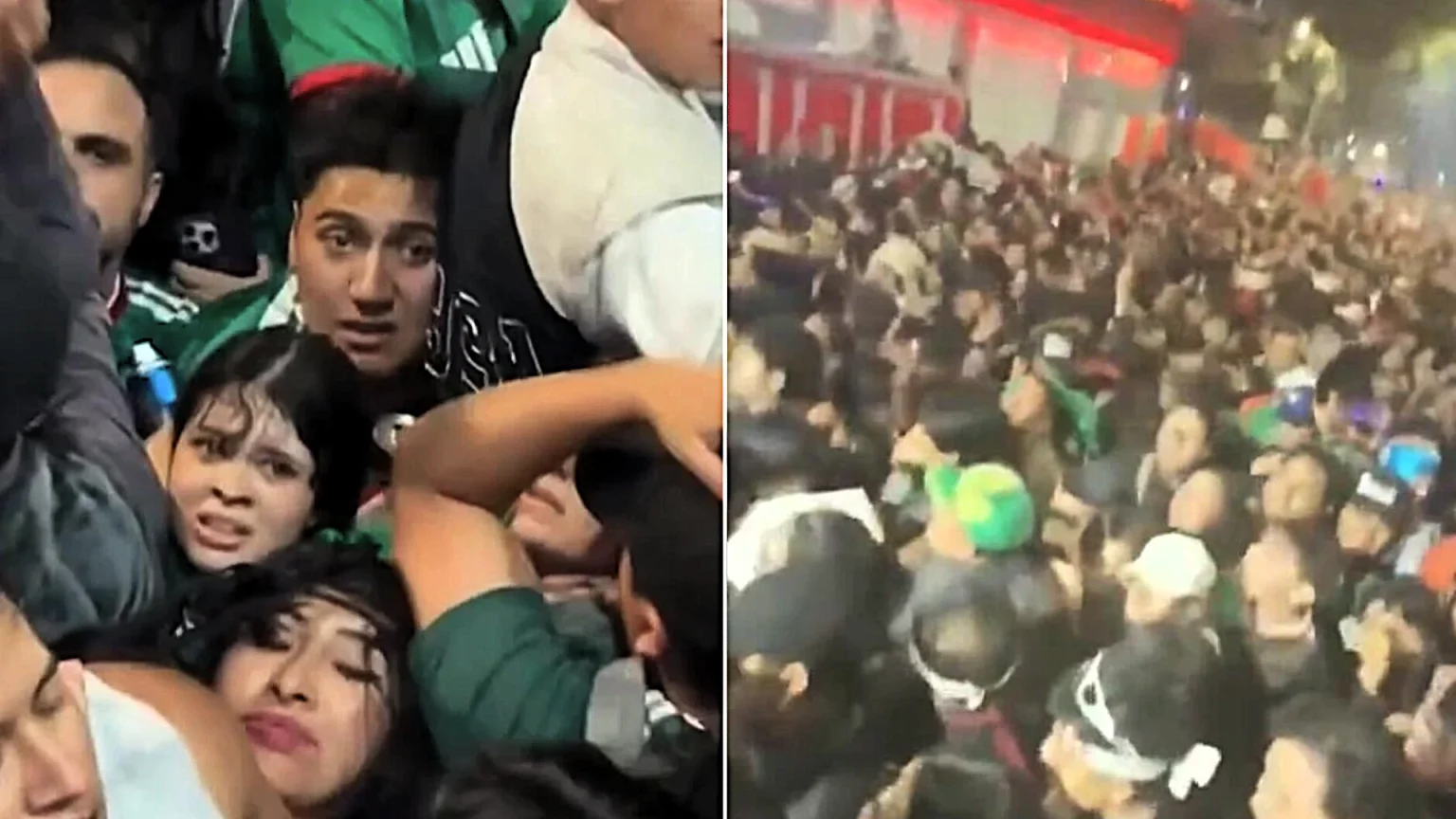 Four people have died, three from asphyxiation, during a huge crush amid Mexico's World Cup celebrations in Mexico City, which drew more than 1.4m people.