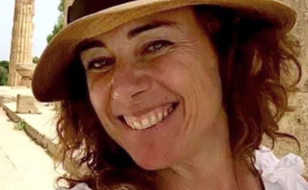 Experienced sailor Eleonora Guareschi, 52, died in her partner's arms after suffering a catastrophic head injury during a yacht trip near a Greek island.
