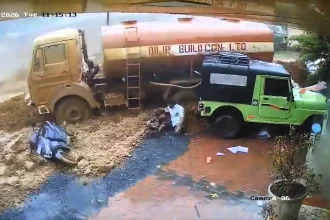 A monsoon-triggered landslide tore through a Kerala tunnel construction site, killing two and burying up to 30 workers - dramatic CCTV shows others sprinting to escape the mud.