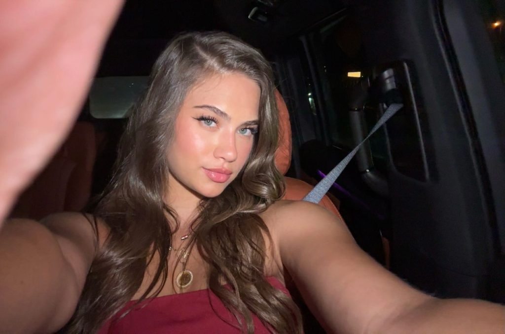 American influencer with 472,000 Instagram fans claims she was 'glassed in the face' at a nightclub in Mykonos after rejecting a man's advances - and her face had to be glued.