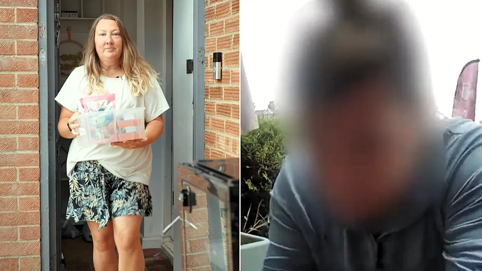 A sweet shop owner caught a thief stuffing £30 of treats into a bag before leaving just 7p in her honesty box - and tracked the woman down within an hour to pay up.