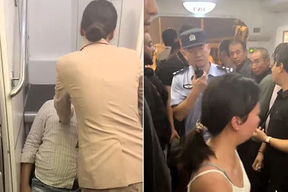 Passengers were trapped inside a sweltering Emirates plane for 10 hours after an emergency landing in China - two collapsed with heat stroke after the air con failed.
