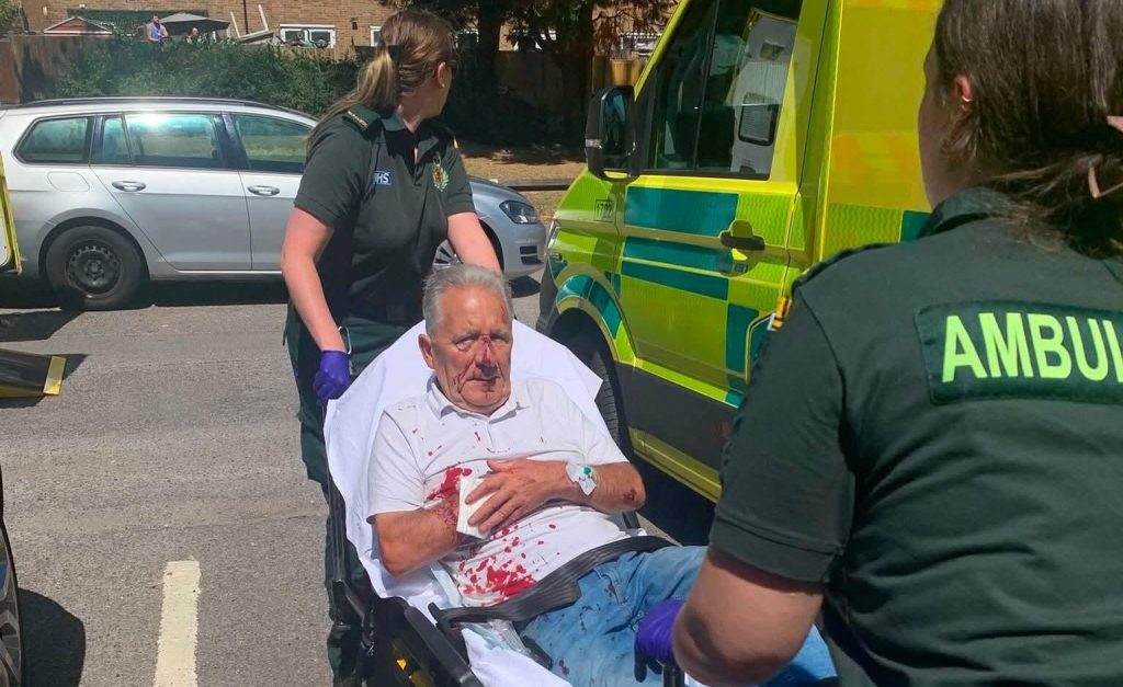 Young mum and an elderly neighbour left with life-changing injuries after being mauled by a Cane Corso in a horror attack, with the dog put down and a man arrested.