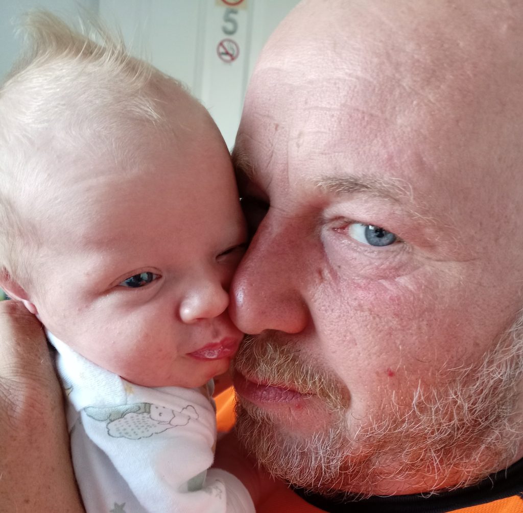 A woman who yelled "get off me, you old pervert" at a man in the pub reveals it was the unusual start of her romance - after finding out he was moving into her shared home.