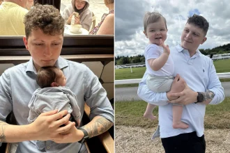 Dad who felt like a "spare part" and struggled to bond with his newborn opens up about male postpartum depression