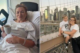 Mum given three years to live with stage four breast cancer defies her prognosis, declared cancer free and gets to see her son start school after all.