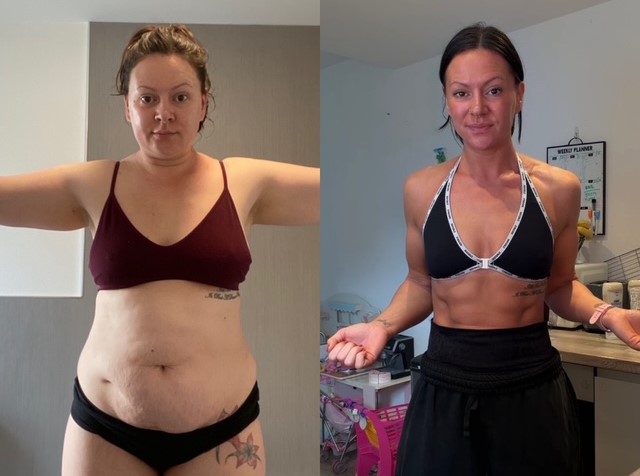 Mum drops five stone in six months and goes from size 20 to size 10 without weight-loss jabs - all while still eating Pizza Hut takeaways and chocolate every evening.