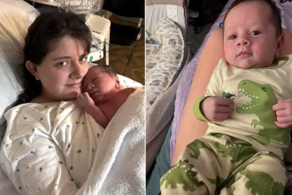 Heartbroken mum tells how her 'perfectly healthy' baby son died from SIDS just one day after a nurse confirmed he was 'thriving' at his three-month check - with no warning at all.
