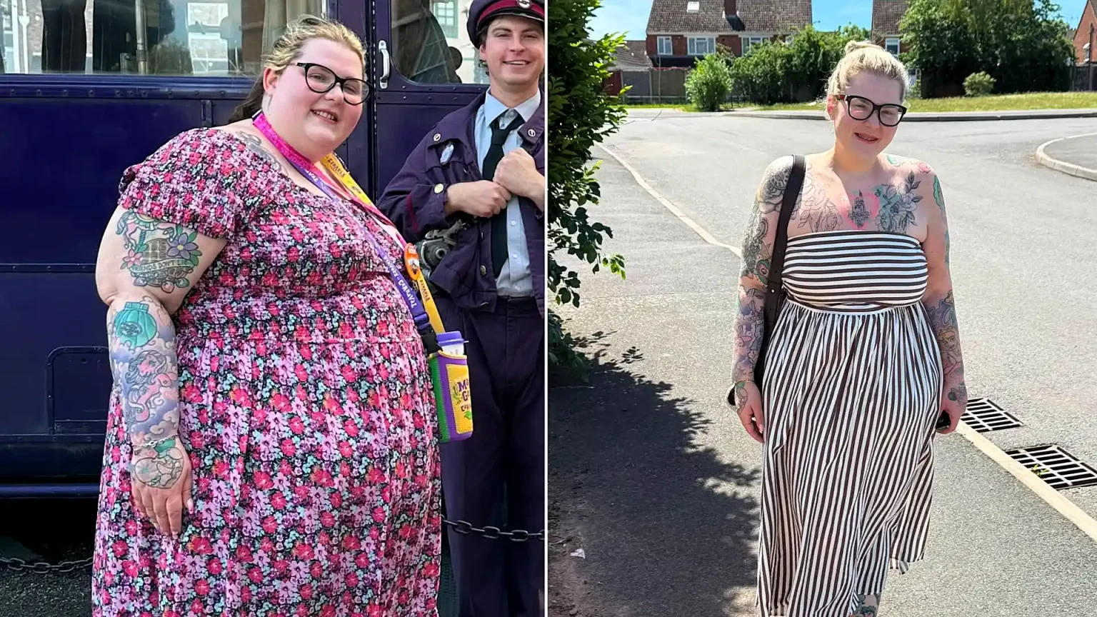 Woman who ate three takeaways a day sheds more than 13 stone - she needed a mobility scooter at Disney World aged just 30.