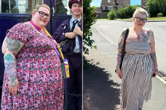 Woman who ate three takeaways a day sheds more than 13 stone - she needed a mobility scooter at Disney World aged just 30.