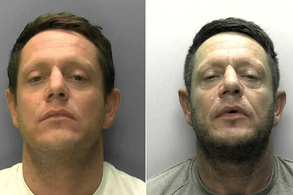 A man jailed for a balaclava-clad wrench attack on a father at his home is now on the run - and police are warning the public not to approach him.