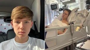 Boy, 15, given months to live after rare heart cancer was mistaken for asthma six times - doctors found an 8cm tumour only when he could barely walk.