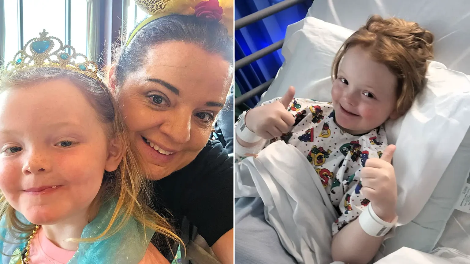 A routine eye test led to five-year-old Phoebe Carpenter being diagnosed with a brain tumour just 12 hours later, after months of being dismissed as migraines.