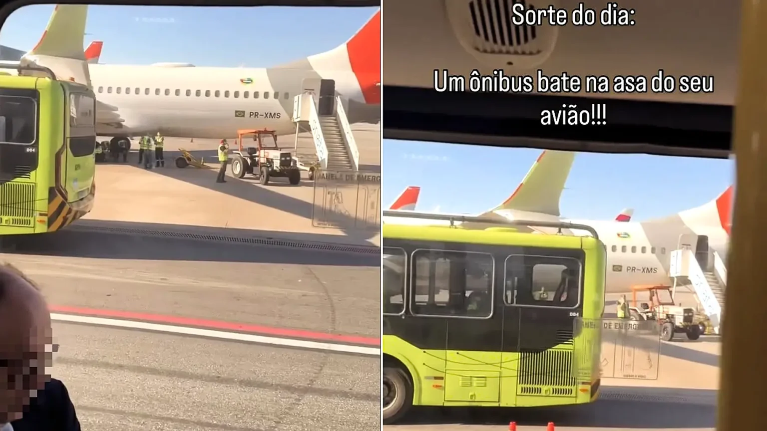 A bus carrying passengers slammed into the wing of a Gol Airlines Boeing 737 Max during boarding at a São Paulo airport, leaving the plane grounded and forcing a replacement jet into service.