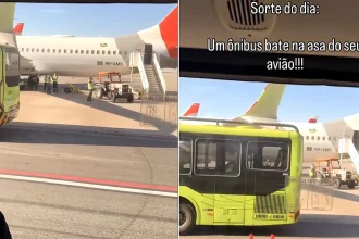 A bus carrying passengers slammed into the wing of a Gol Airlines Boeing 737 Max during boarding at a São Paulo airport, leaving the plane grounded and forcing a replacement jet into service.
