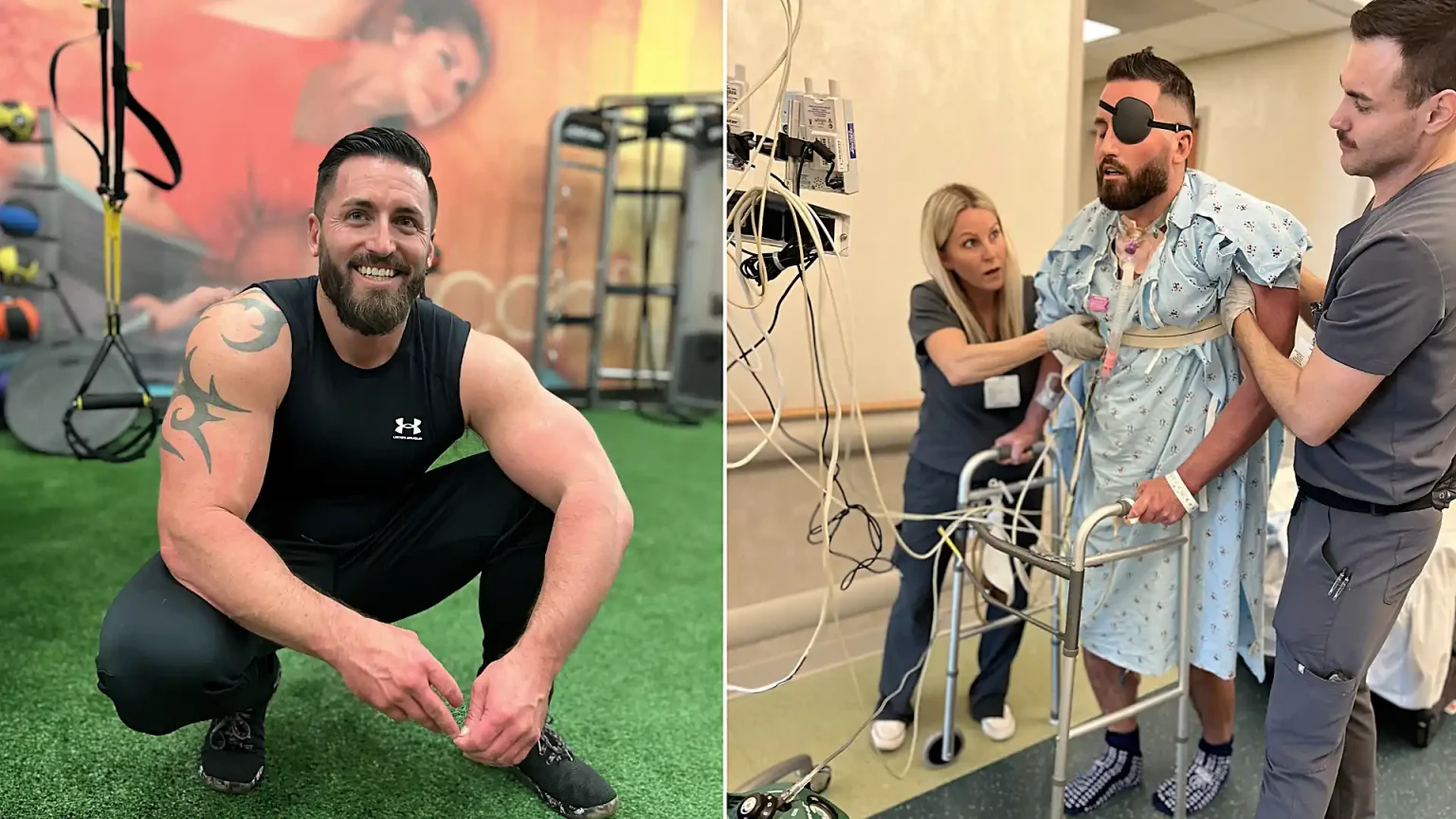 Gym boss, 38, suffered multiple strokes after a torn artery linked to neck cracking - he choked at dinner, lost his vision and spent 24 days in intensive care.