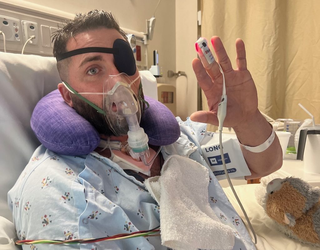 Gym boss, 38, suffered multiple strokes after a torn artery linked to neck cracking - he choked at dinner, lost his vision and spent 24 days in intensive care.