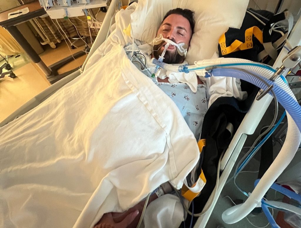 Gym boss, 38, suffered multiple strokes after a torn artery linked to neck cracking - he choked at dinner, lost his vision and spent 24 days in intensive care.